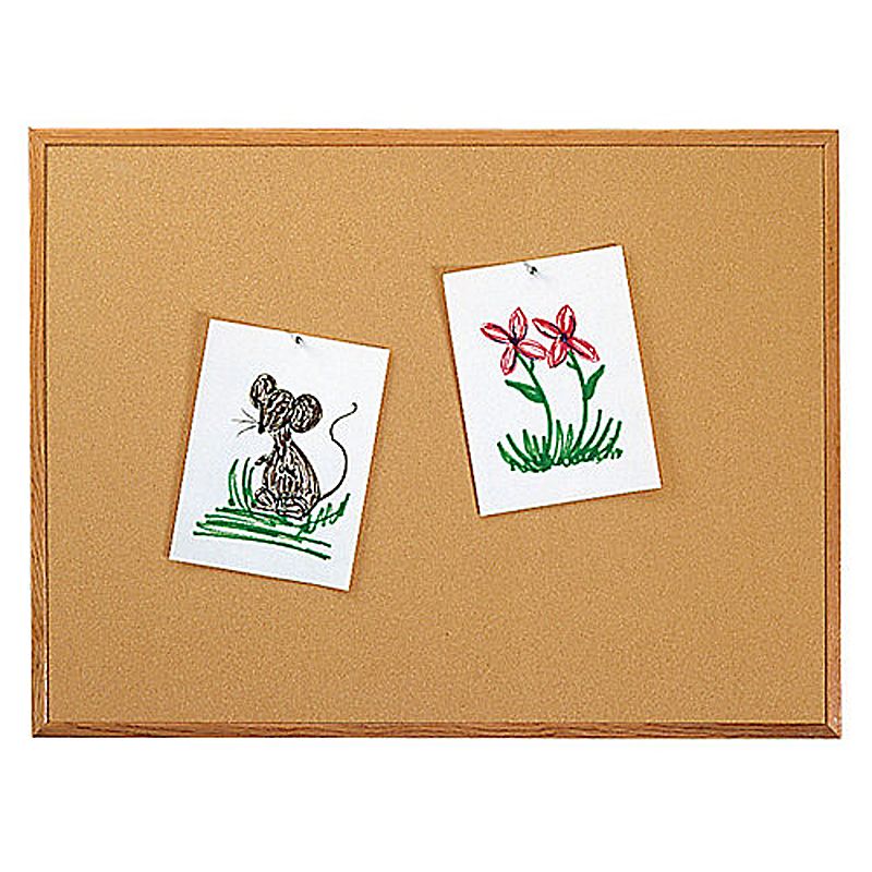Ghent Cork 72 x 48" Bulletin Board w/ Wooden Frame