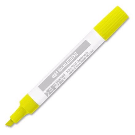 Staples&reg; Hype&trade; 4009 Yellow Chisel Tip Highlighter