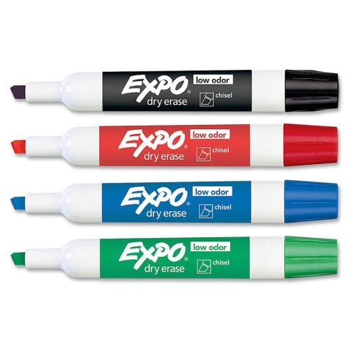 4 Piece Chisel Tip Marker Set