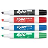 4 Piece Chisel Tip Marker Set