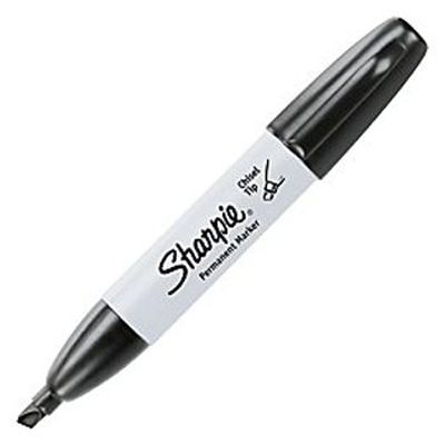 Black Chisel Tip Sharpie Marker
