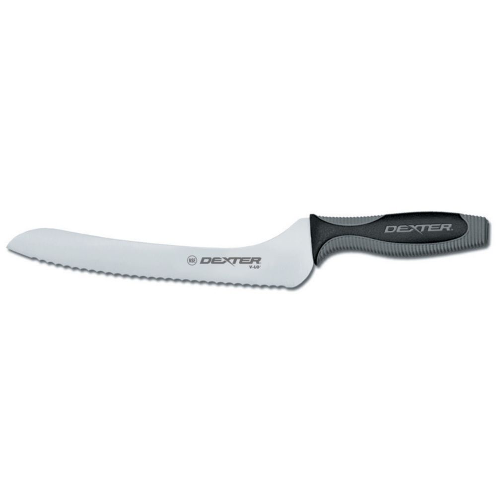 Dexter Russell V-lo&reg; 9" Scalloped Offset Sandwich Knife