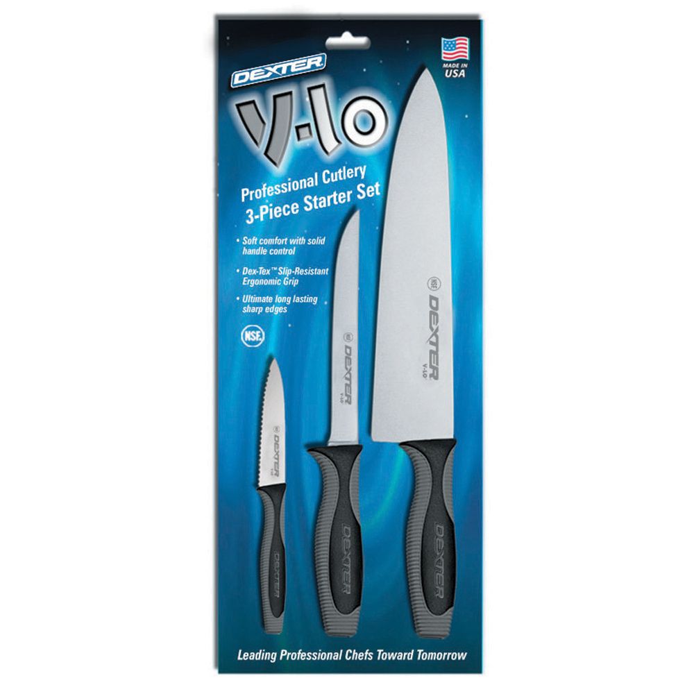 Dexter Russell V-Lo&reg; 3-Piece Starter Cutlery / Knife Set