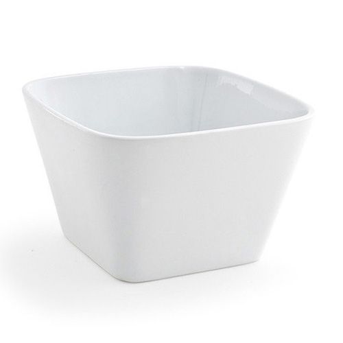 Front Of The House&reg; Mod&reg; White Porcelain Square 3.5 Oz Bowl