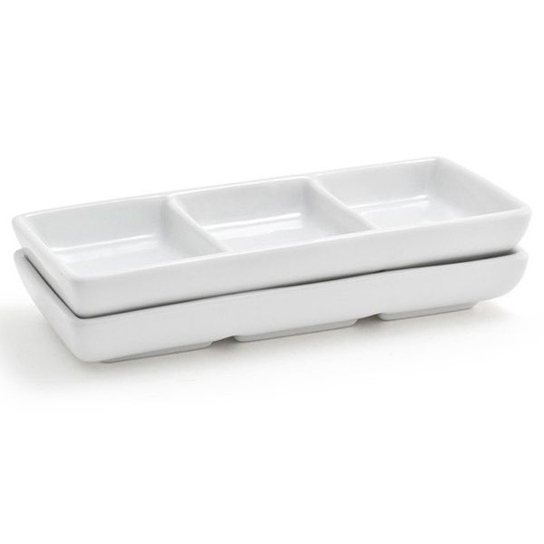 Front Of The House&reg; Sampler&trade; Three 1 Oz Compartment Dish