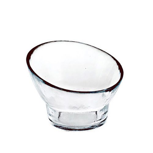 Kaleidoscope Textured Slanted Footed Bowl, 4"