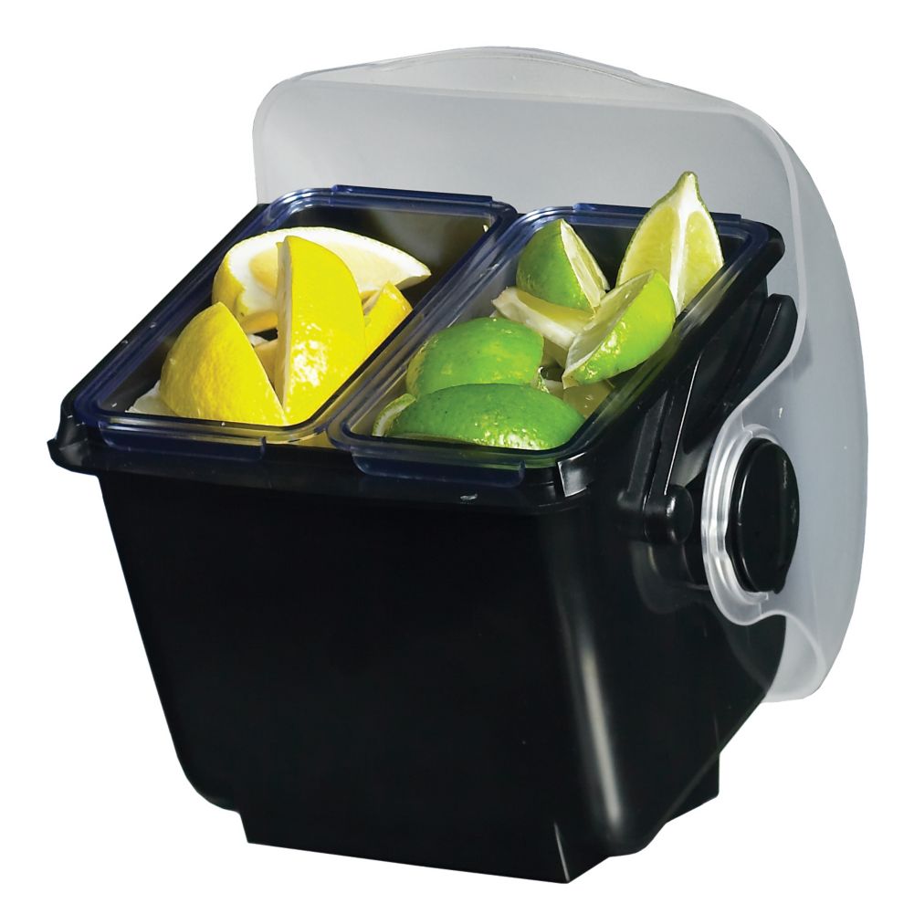 San Jamar&reg; 2-Pint Mini Dome&reg; Garnish Center