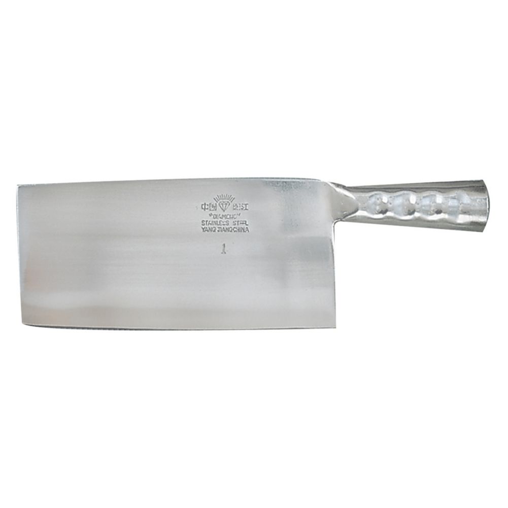 S/S Chinese Style Cleaver Knife, 8&frac14; x 3-3/7" Blade