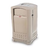 Rubbermaid&reg; 50 Gallon Sandy Beige Plaza Container w/Ashtray