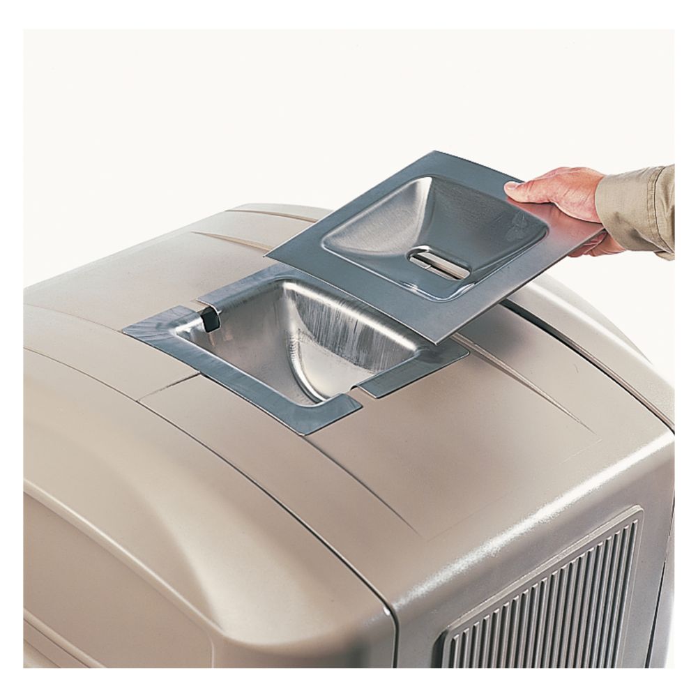 Rubbermaid&reg; 50 Gallon Sandy Beige Plaza Container w/Ashtray