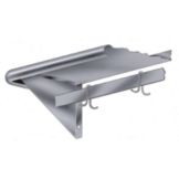 Adv. Tabco 18in. x 48in. Wall Mounted Shelf w/ Pot Rack, PS-18-48