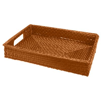 Front Of The House&reg; Rectangle Citrus Rattan Tray