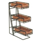 Cal-Mil&reg; 3 Tier Bamboo Tray Cutlery/Condiment Bin