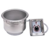 APW Wyott 7 Qt E-Z Lock Round Drop-In Soup Well w/Drain, SM-50-7D UL