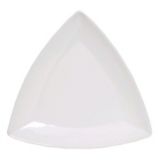 Tuxton 12-1/2" Plate, Triangle Series, White