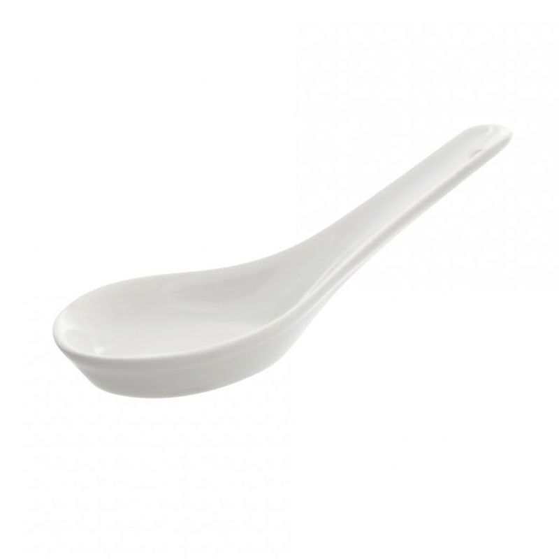Ten Strawberry Street Whittier White Tid Bit Chinese Wonton Soup Spoon