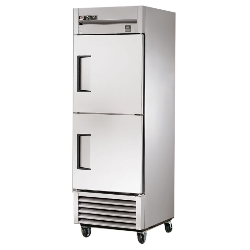 True&reg; Reach-In 2-Half Solid Swing Door 23 Cu Ft Freezer