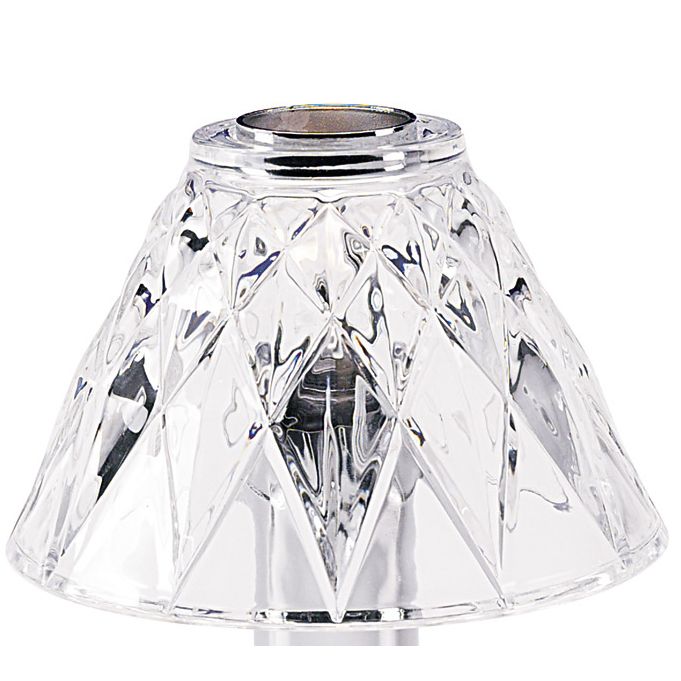 Candle Lamp&reg; Diamond Cut Clear Glass Shade