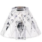 Candle Lamp&reg; Diamond Cut Clear Glass Shade