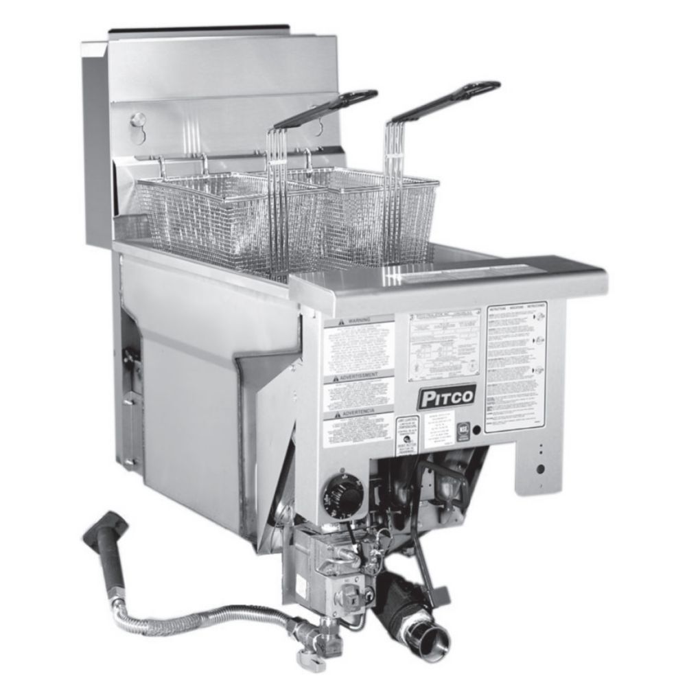 Pitco&reg; Solstice&trade; High Power Drop-in Single Pot Gas Fryer