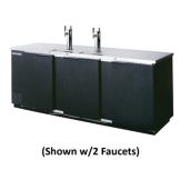 Beverage-Air 79" Remote Black Draft Beer Cooler