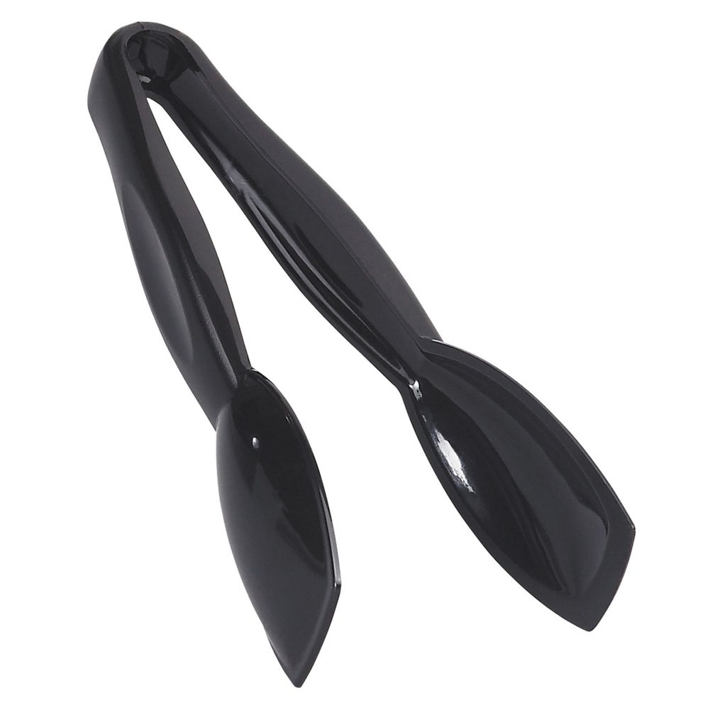 Cambro&reg; Lugano&reg; Black 6" Easy-Grasp Tong