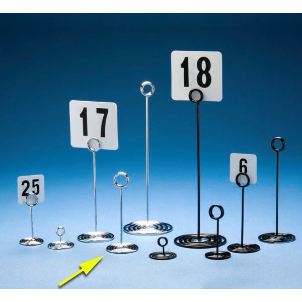 American Metalcraft Swirl Base Chrome 6"H Number Stand