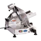 Globe Food Chefmate&reg; Aluminum 12" Belt Driven Manual Slicer