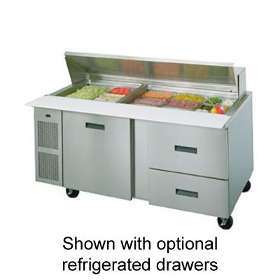 Randell&reg; 72" High Volume Saladtop Refrigerated Prep Table