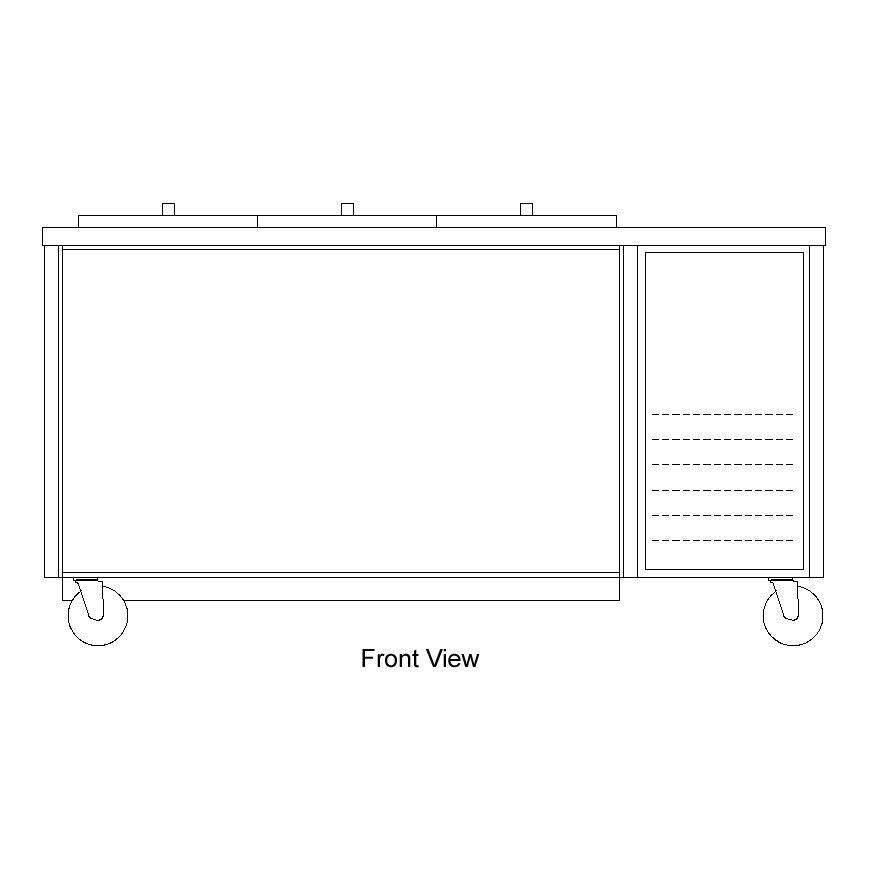 Ranserve Milk Cooler, 66"L, 30