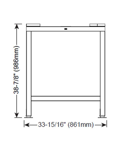 Alto-Shaam S/S Stationary Stand f/ Gas/Electric Combo Oven/Steamers