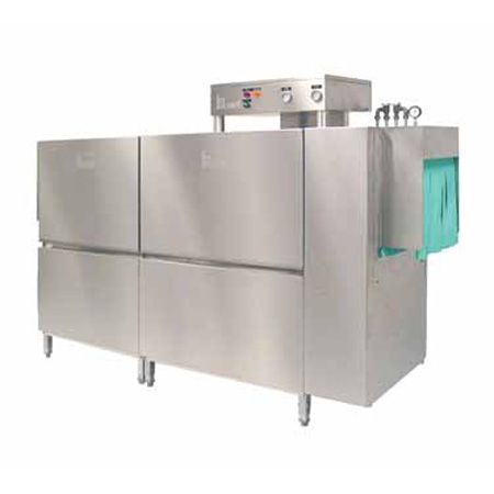 Meiko High-Temp Single Tank Steam Conveyor Dishwasher w/ Tall Hood
