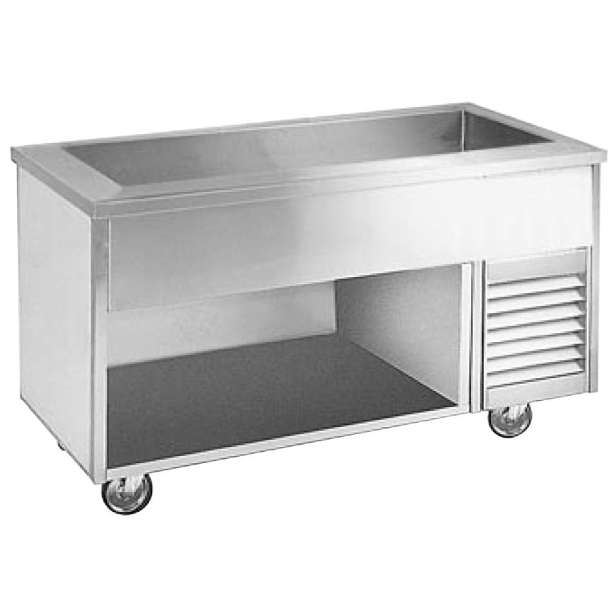 Randell&reg; Refrigerated 2 Pan Size Open Base Cold Food Table