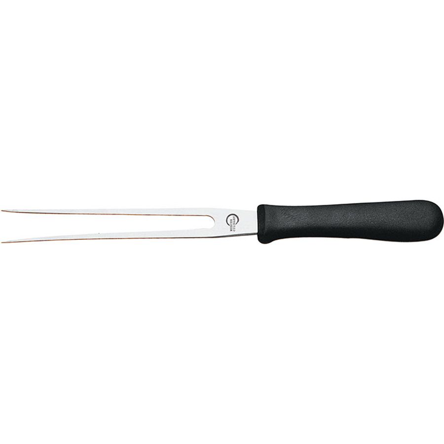 Mercer Cutlery 7" Carving Fork with Polypropylene Black Handle