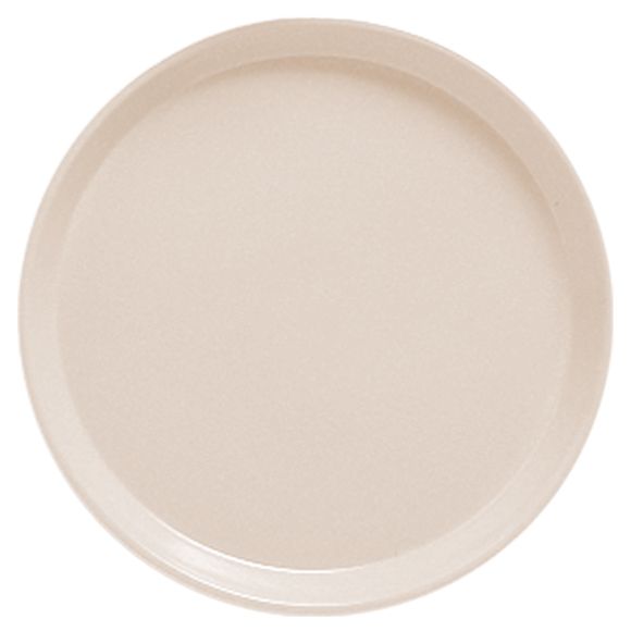 Cambro&reg; Camtray&reg; 12" Light Peach Round Serving Tray