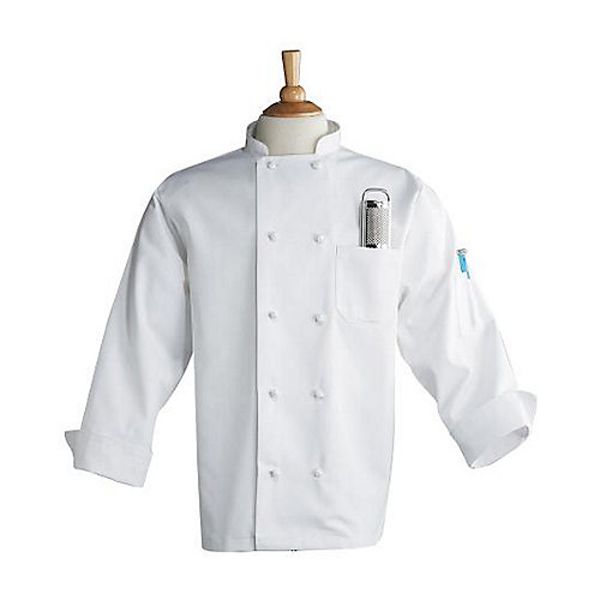 Uncommon Thread White Small Chef Coat w/ Thermometer Pocket