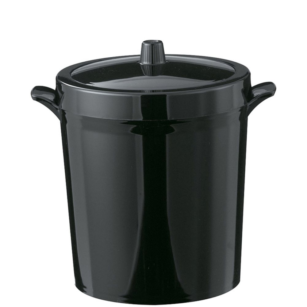 Service Ideas Black 3 Liter Ice Bucket