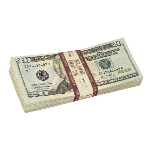 Purple Currency Strap for $20.00 Bills