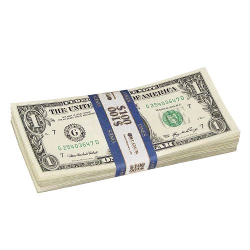 Blue Currency Strap for $1.00 Bills