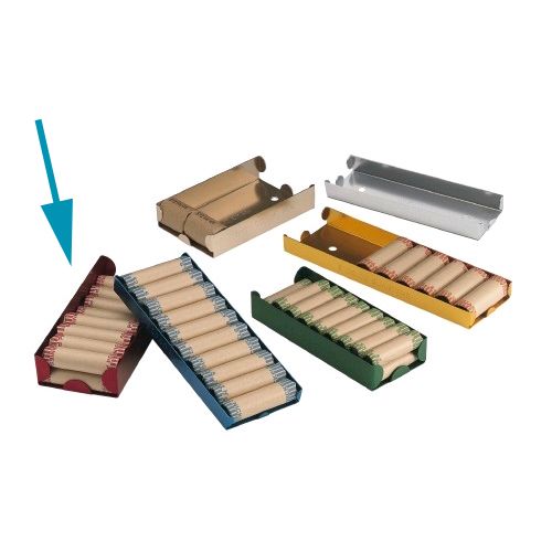 Red Clear Key Aluminum Coin Tray