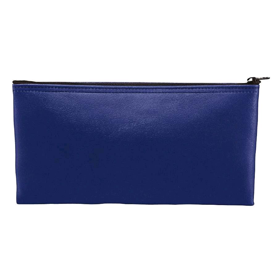 Mariner Blue Leatherette Zipper Wallet, 10-1/2" x 5"
