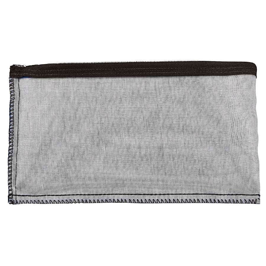 Mariner Blue Leatherette Zipper Wallet, 10-1/2" x 5"