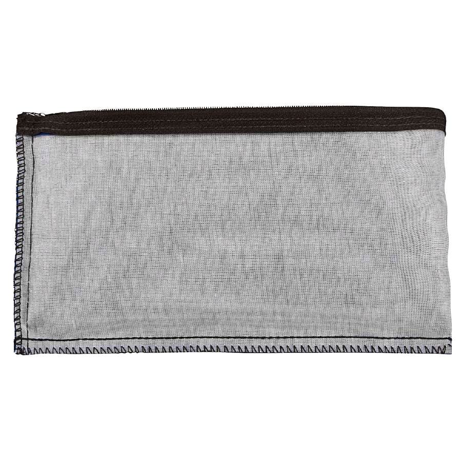 Purple Leatherette Zipper Wallet, 10-1/2" x 5"