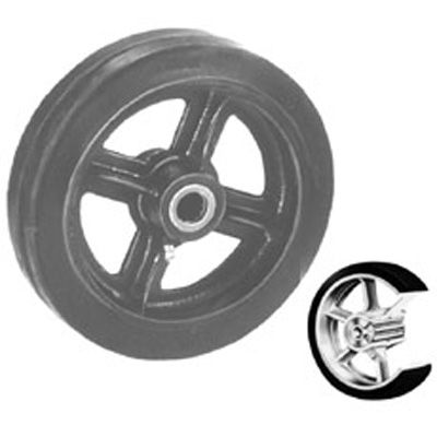 Win-Holt&reg; 6" x 2" Mold On Rubber Wheel