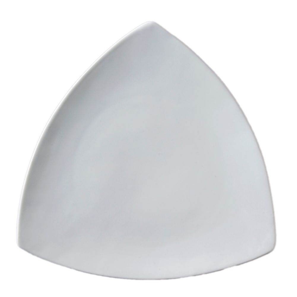Vertex&reg; China Signature White 7-1/2 In Triangle Coupe Plate