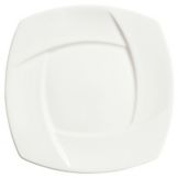 Syracuse China Tangular White Wide Rim Plate