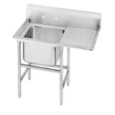 18" R-Hand Drain Board One Compartment Regaline Sink, 9-21-20-18R