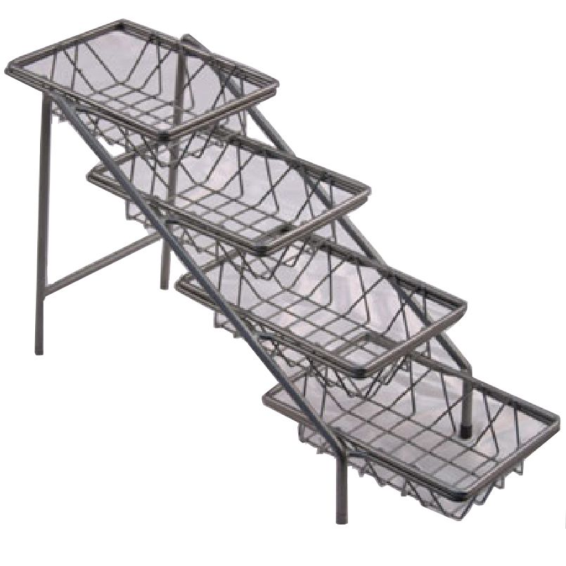 Dover Metals Steel 4-Tier Amenity Stand w/ 6 x 9" Baskets