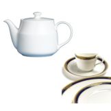 Steelite Royal Court Gold Pia Blue 20 Oz Tea Pot