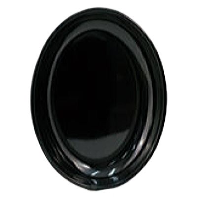 Dover Metals Black Oval Melamine Platter